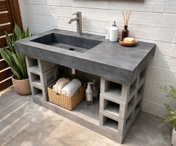 板岩空心磚預鑄洗手台施工技巧整理：耐用、防水與排水重點